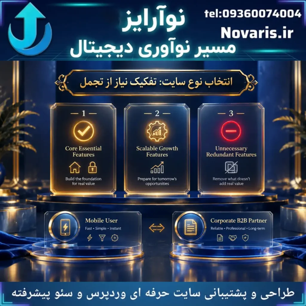 چگونه نوع مناسب سایت را انتخاب کنیم؟